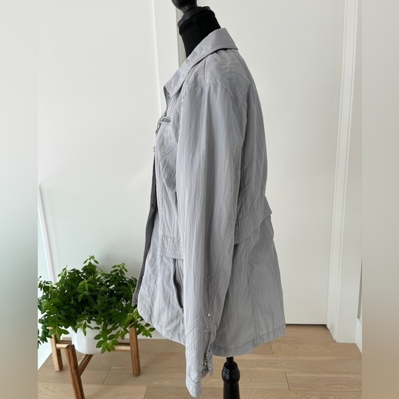 GERRY WEBER Grey Lightweight Zip Front Jacket Casual Neutral Travel Commute - Picture 4 of 16